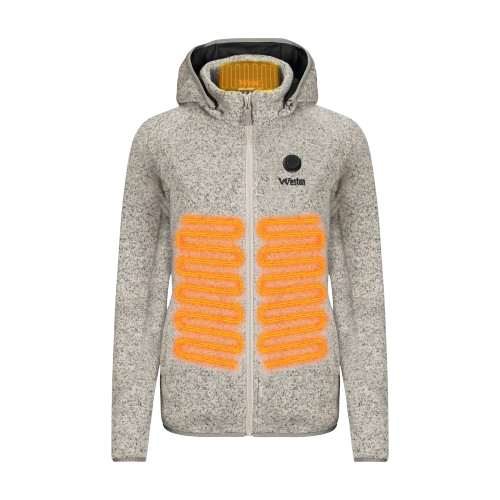 Alpine Women’s Hooded Heated Fleece, view 2