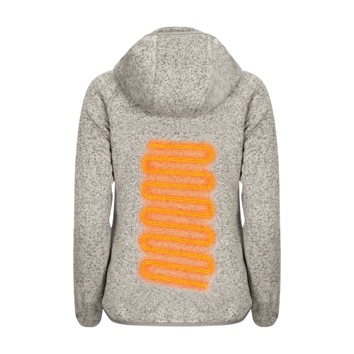 Alpine Women’s Hooded Heated Fleece, view 3