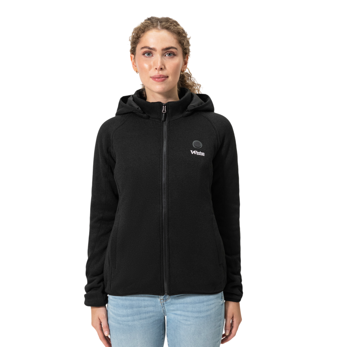 Alpine Women’s Hooded Heated Fleece, view 4