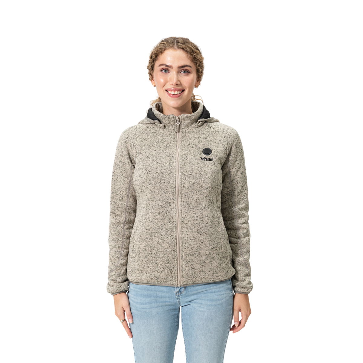 Alpine Women’s Hooded Heated Fleece, view 7