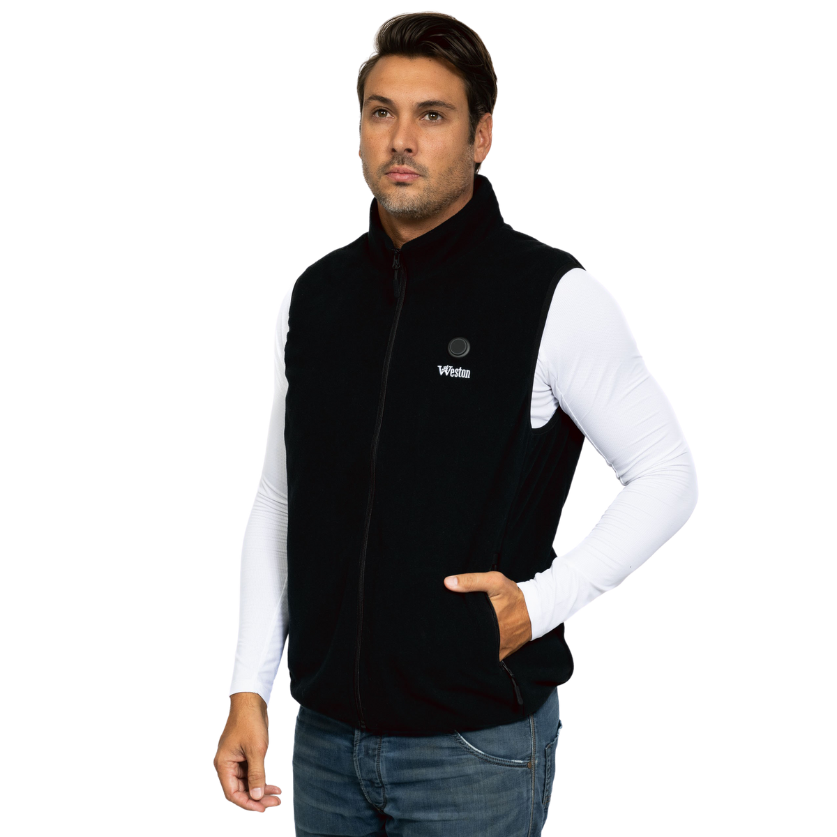 Aspen Men’s Heated Fleece Vest, view 5